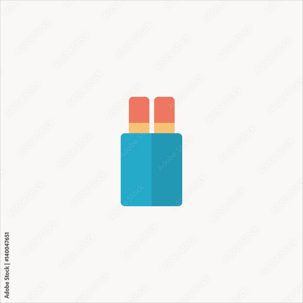 pencil case icon flat design pencil case icon flat design