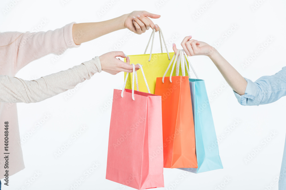 Colorful shopping bags