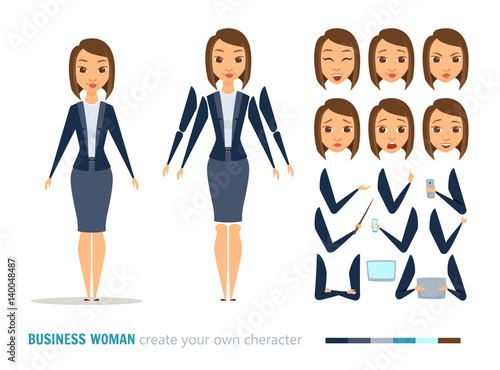 Business woman animation