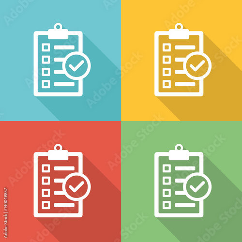 Standarts Flat Icon Concept