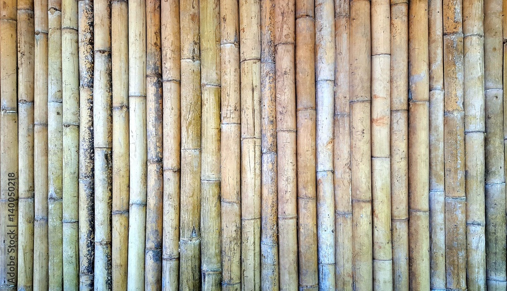 Old brown bamboo fence background Old brown bamboo fence background