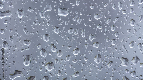 rain drops on the window surface