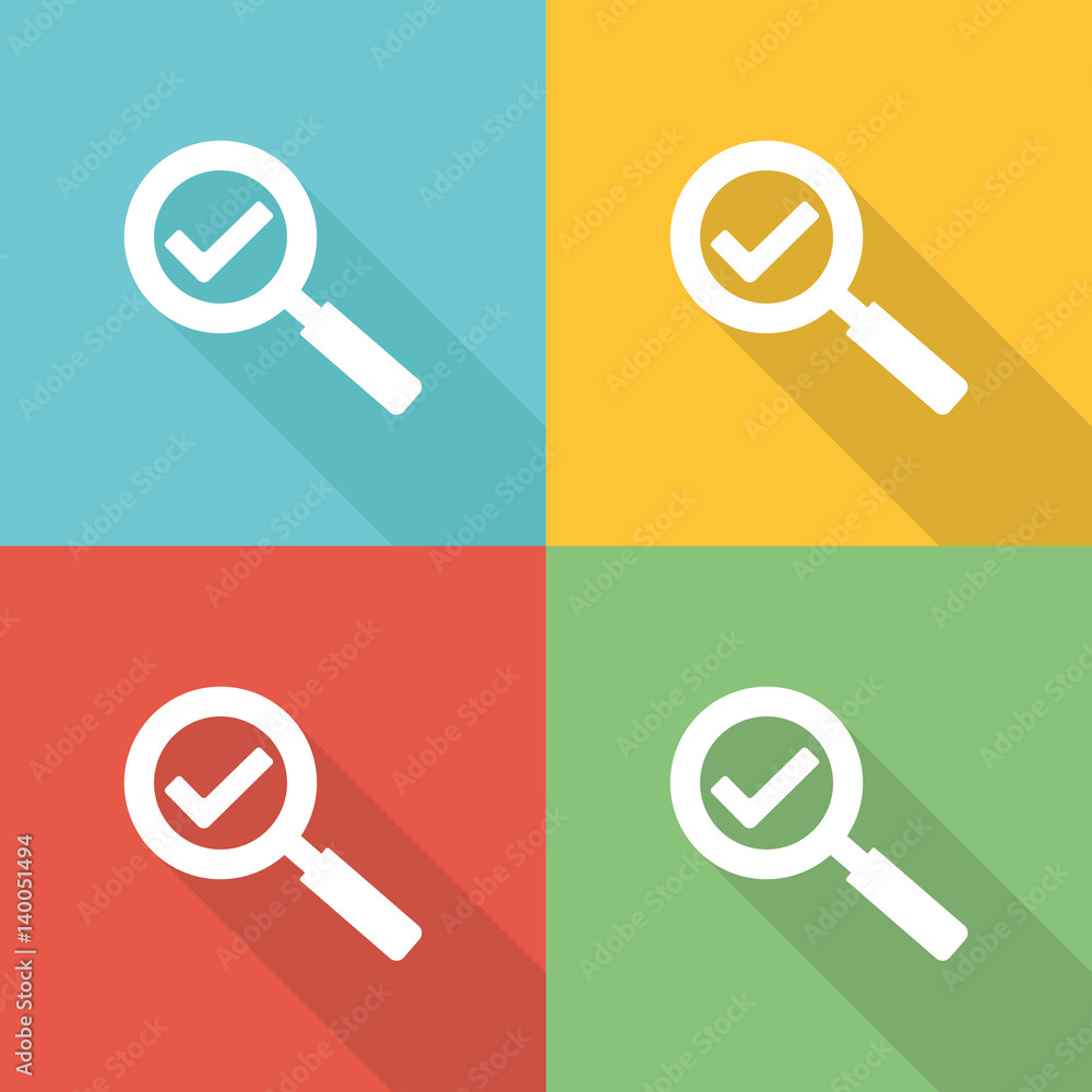 Market Research Flat Icon Concept Market Research Flat Icon Concept
