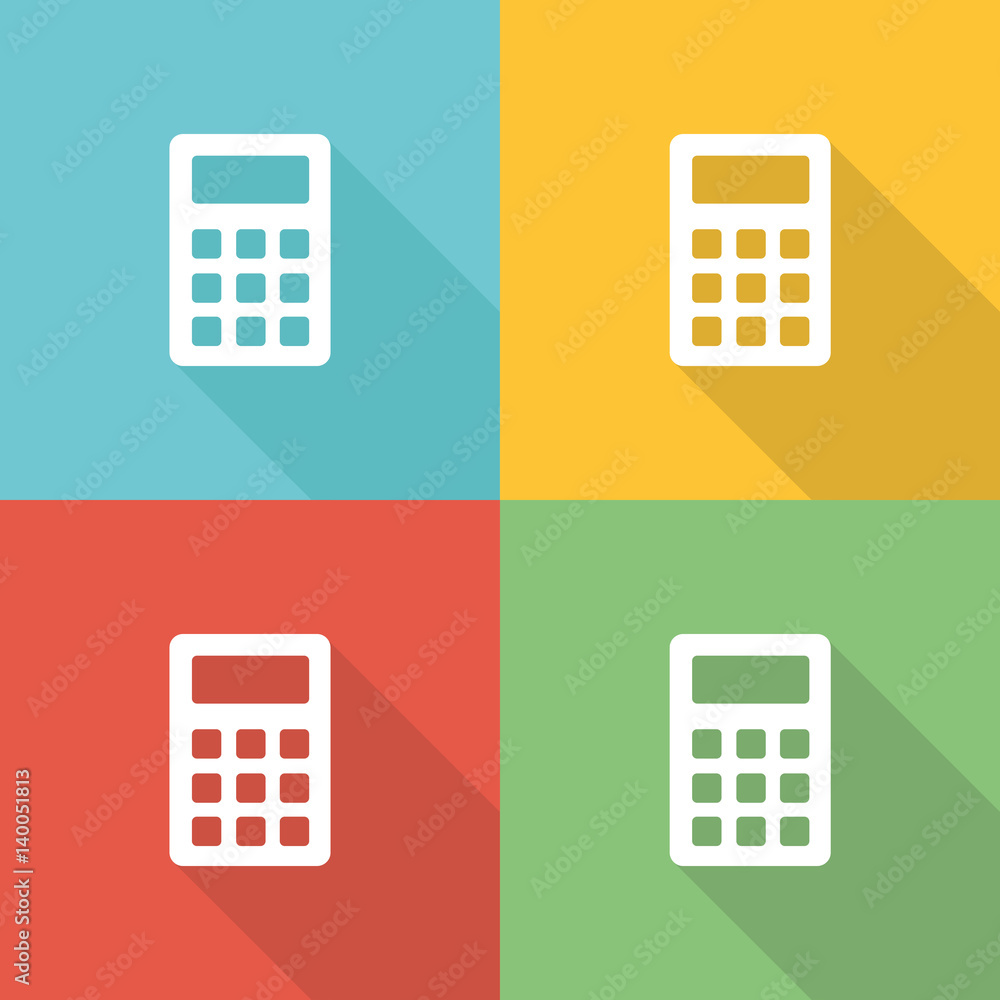 Interest Calculation Flat Icon Concept Interest Calculation Flat Icon Concept