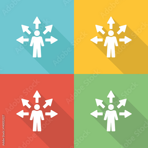 Guidence Flat Icon Concept