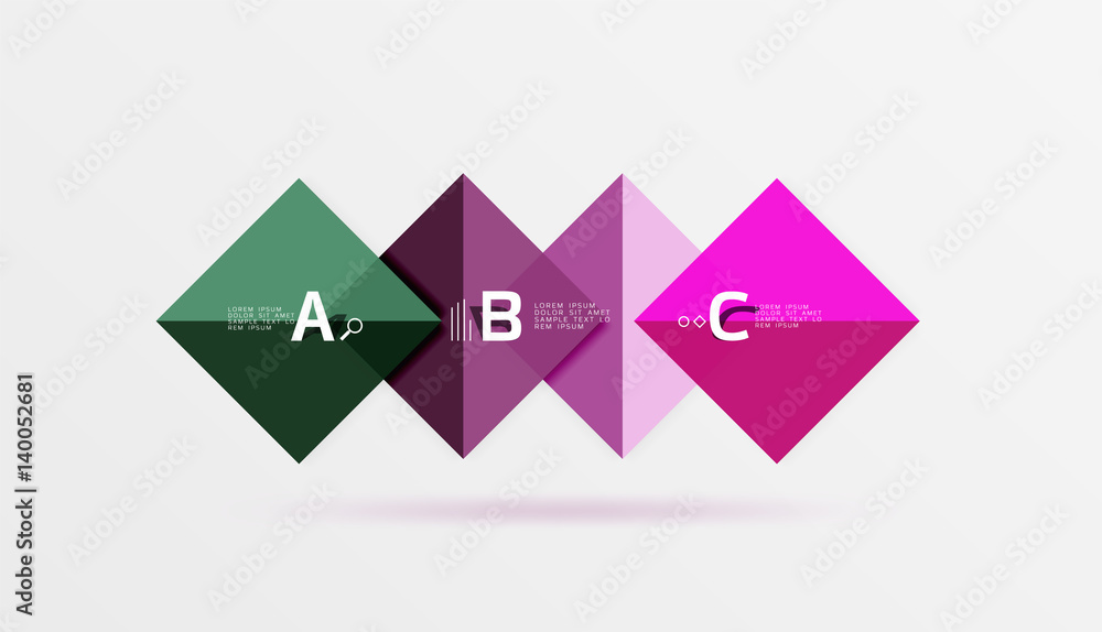 Geometric square and triangle template Geometric square and triangle template
