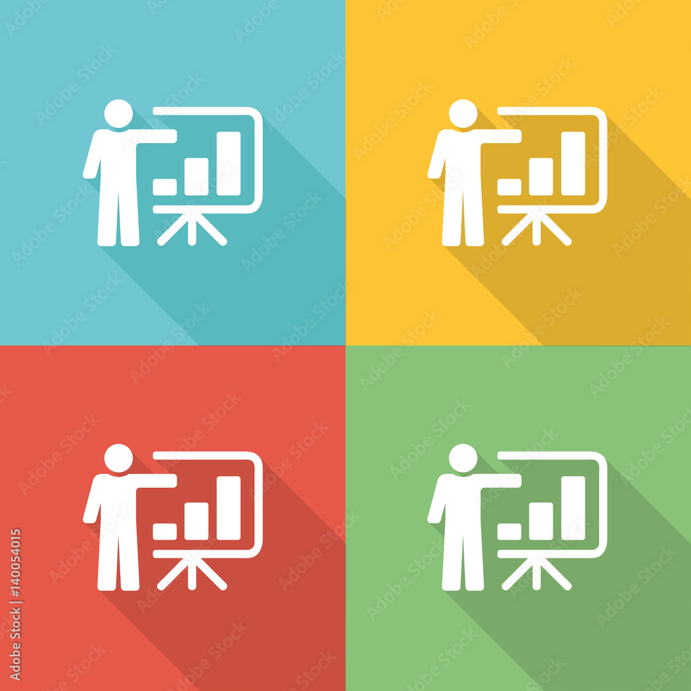 Advanced Training Flat Icon Concept Advanced Training Flat Icon Concept