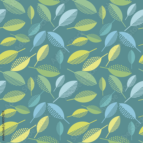 spring green leaves abstrac...