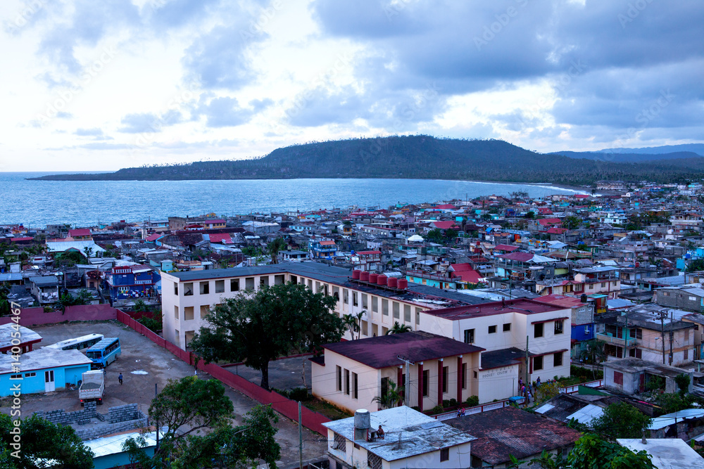 View over the bay of Baracoa, Ccuba