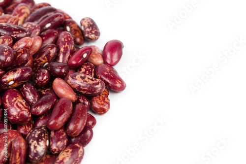 Red beans isolated on white background