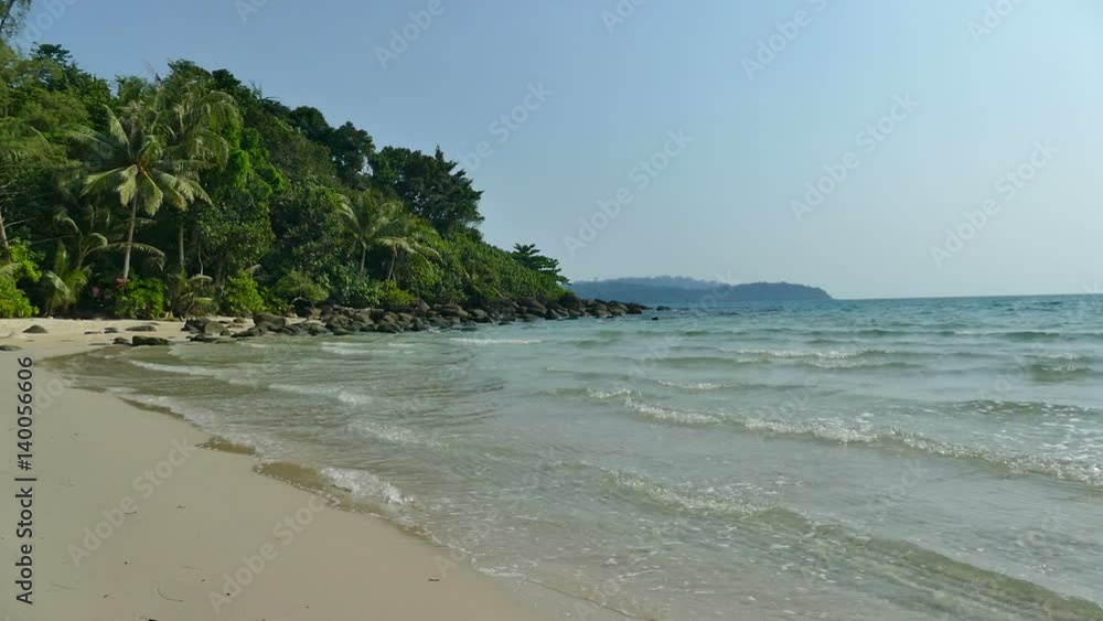 Nature with tropical sea and beach on white cloud and blue sky
Nature with tropical sea and beach on white cloud and blue sky