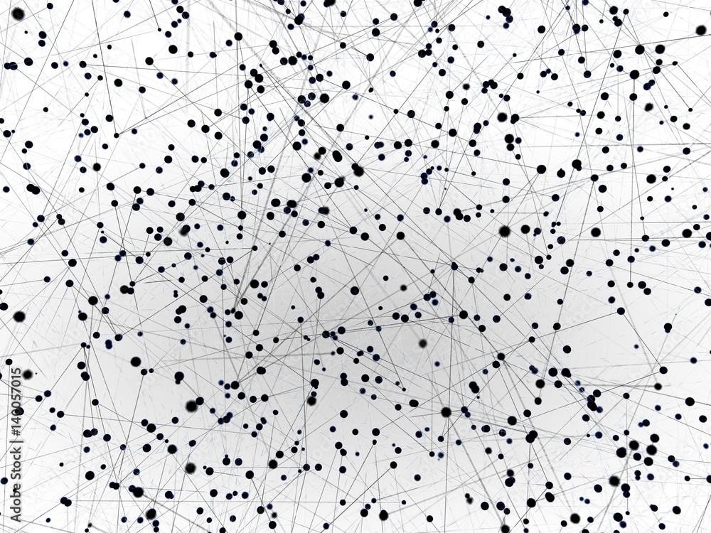 Futuristic shapes in virtual reality. Abstract background. High technology concept. 3D illustration.