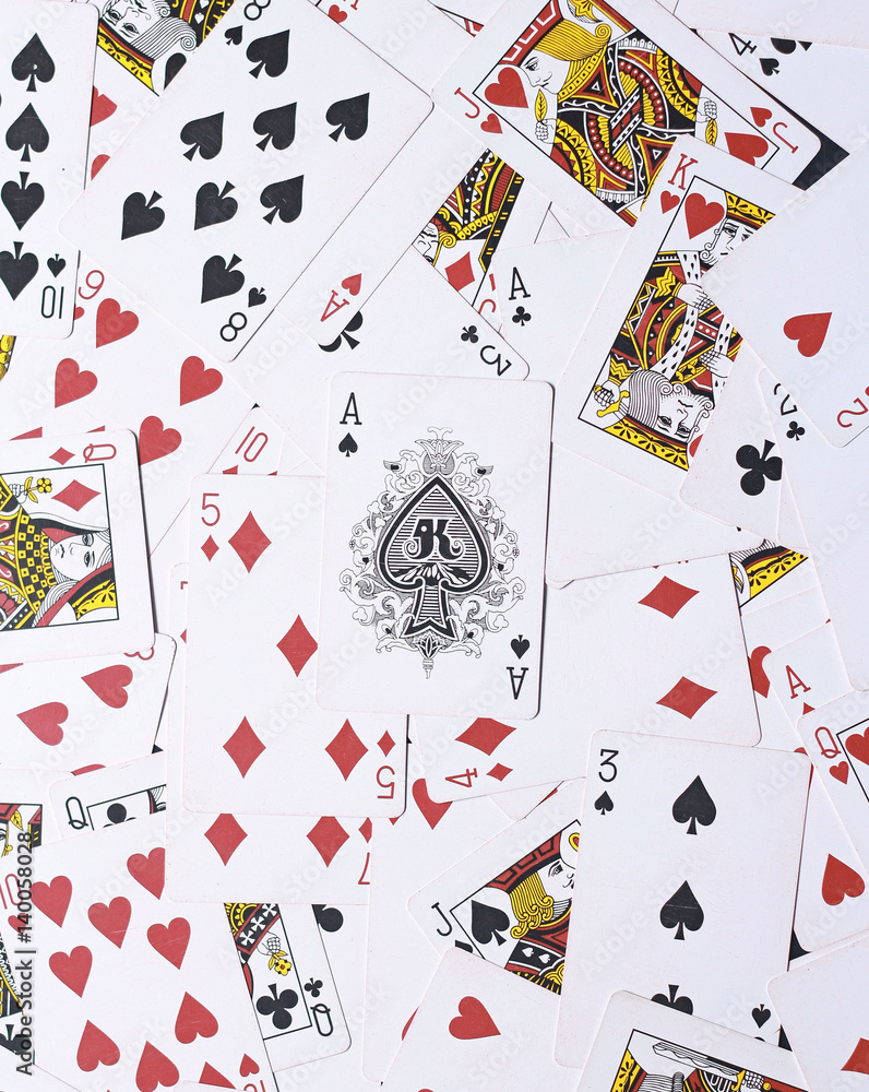 Playing Cards Background - Spades Ace on top Playing Cards Background - Spades Ace on top