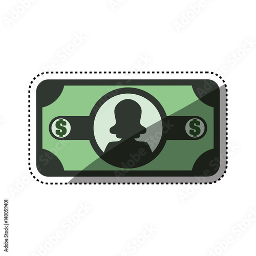 Billet of money vector illustration graphic design