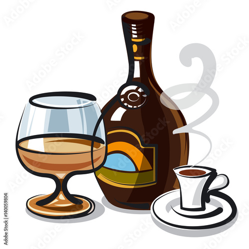 liquer with coffee