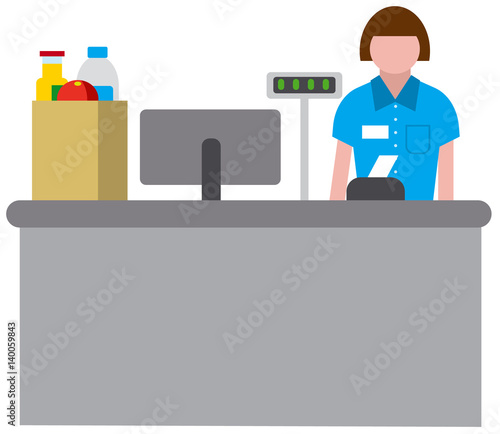 cashbox wth cashier