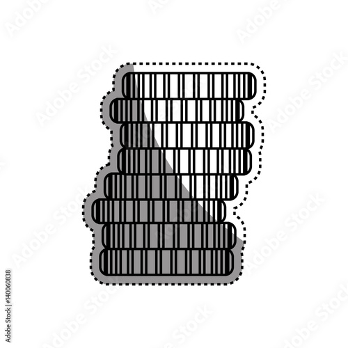 Coins of money vector illustration graphic design