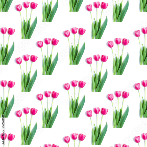 fresh pink tulips