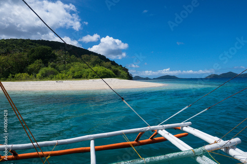 Island Beach View From Tour Boat, Palawan - Philippines photo