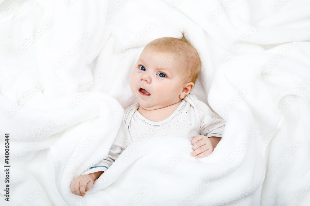 Portrait of cute adorable newborn baby child Portrait of cute adorable newborn baby child