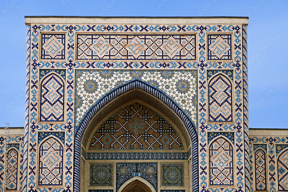 Arch portal of a mosque, Uzbekistan