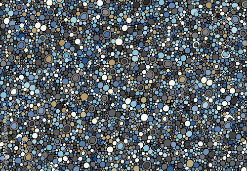 Abstract background consisting of different size colored circles.Vector