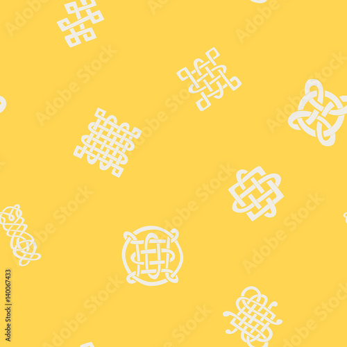 seamless pattern with Celtic art and ethnic ornaments for your design