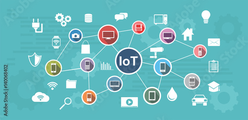 Internet of Things. IoT abstract concept.