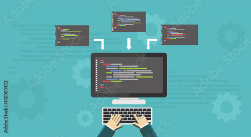 Coding, Programming, Development concept