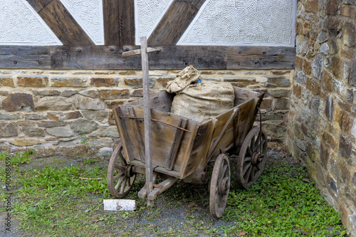 Ancient wooden cart