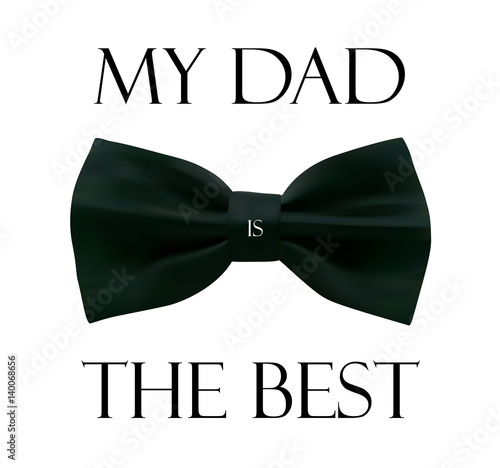 Father's day card with black papillon