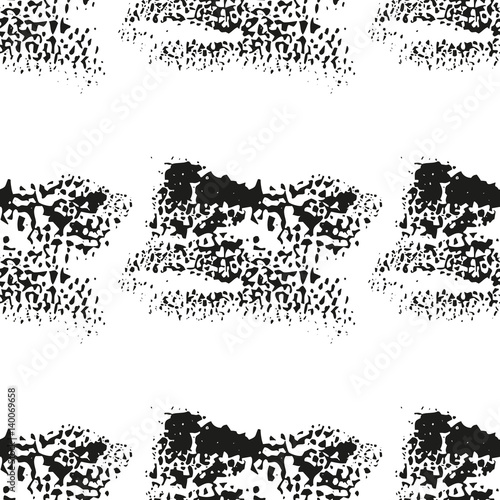 abstract vector seamless monochrome pattern background