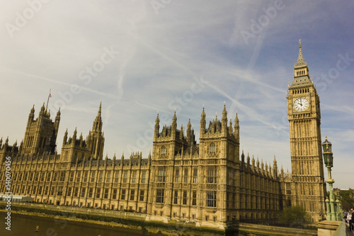 Wallpaper Mural Grand view of the northern-side of the Palace of Westminster & Elizabeth Tower (