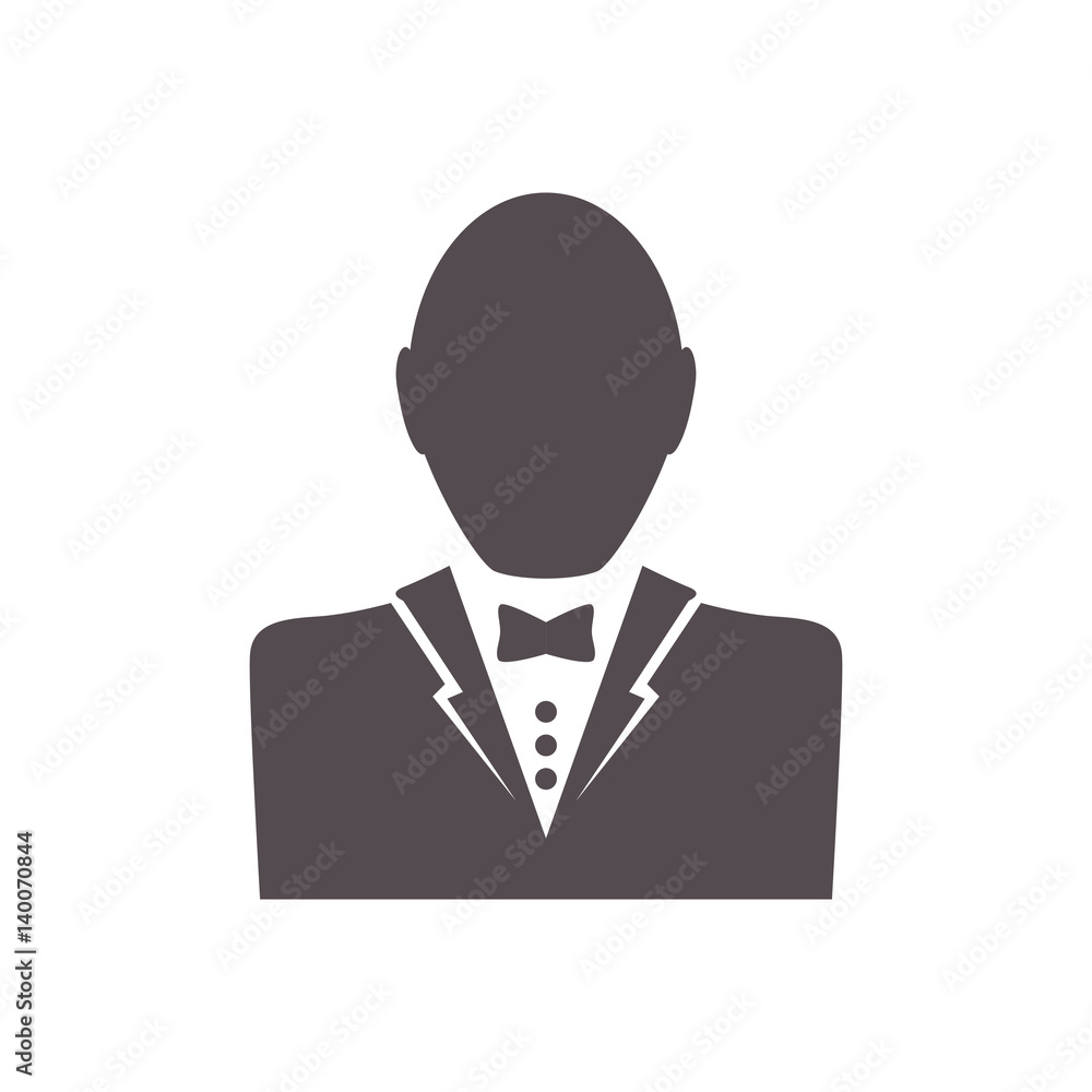 Elegant man pictogram icon vector illustration graphic design