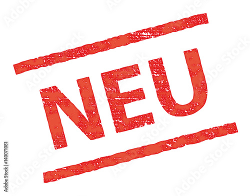 Stempel Neu, rot