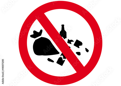Schild Müllabladen verboten