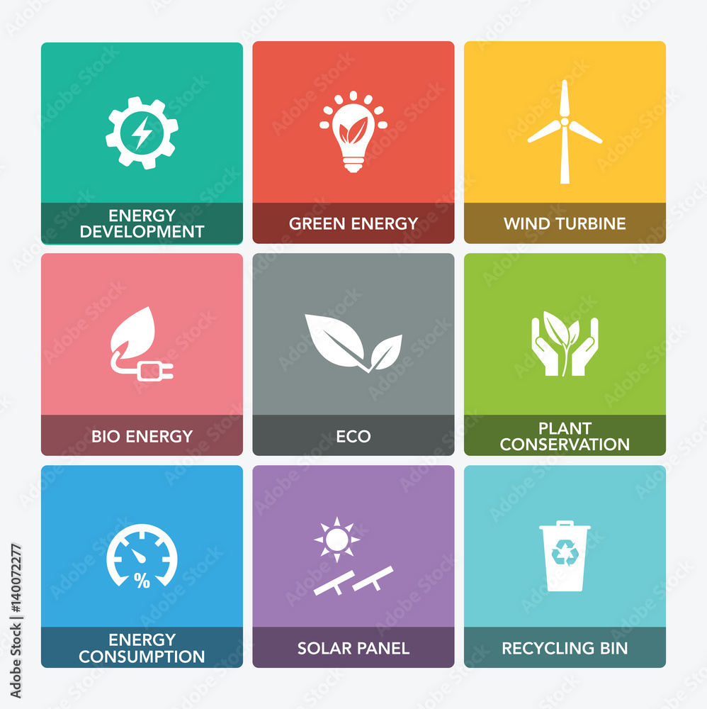 POWER AND ENERGY ICON SET POWER AND ENERGY ICON SET