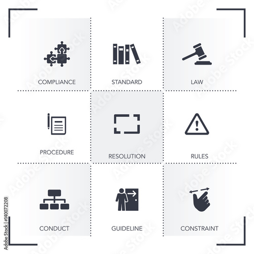 REGULATION ICON SET