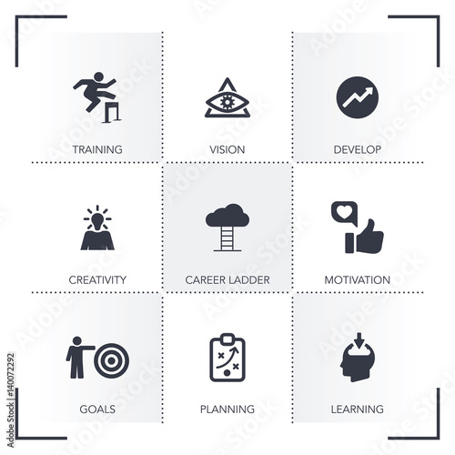 PERSONAL GROWTH ICON SET