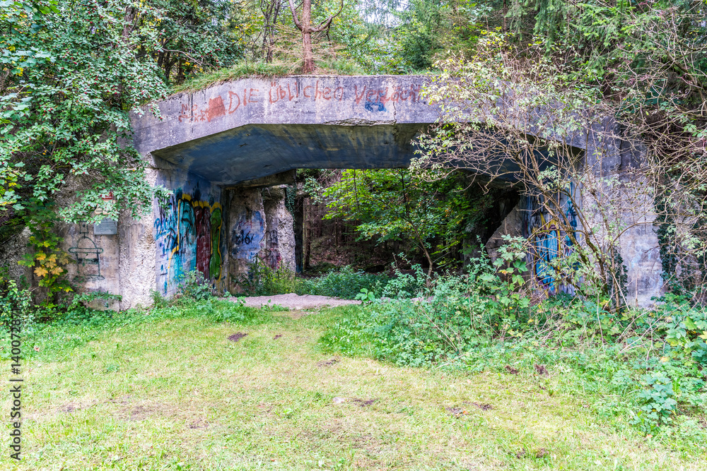 Geretsried Blauer Bunker aus dem Zweiten Weltkrieg