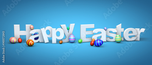 Happy Easter / 3d Letters
