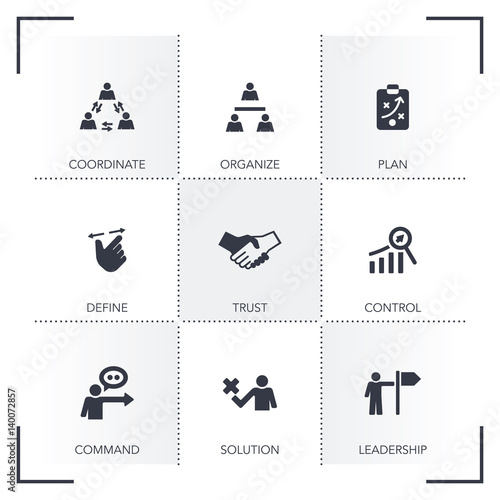 MANAGEMENT ICON SET