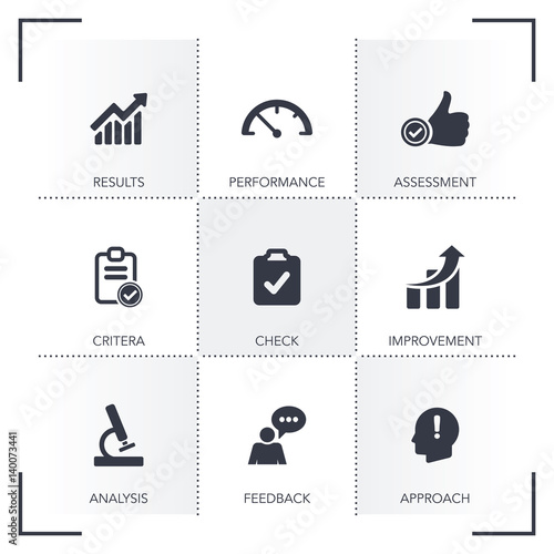 EVALUATION ICON SET