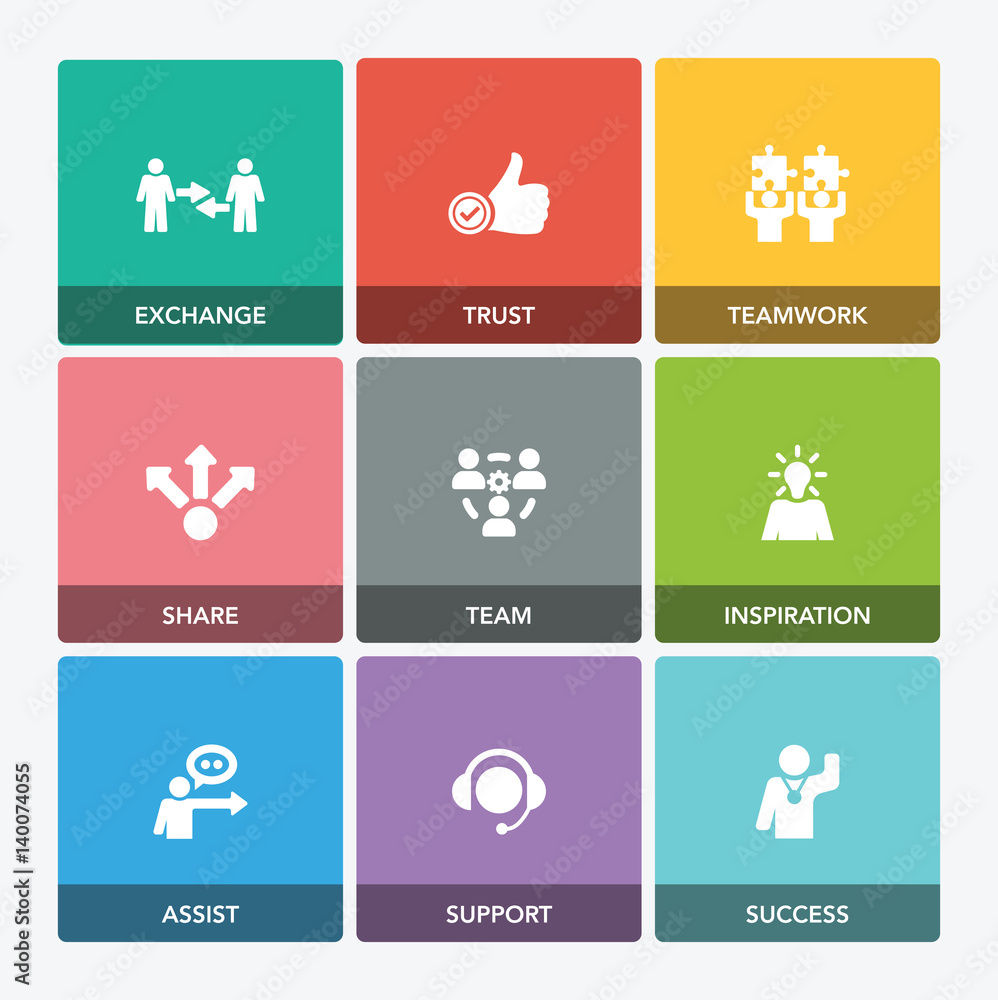 COLLABORATION ICON SET COLLABORATION ICON SET