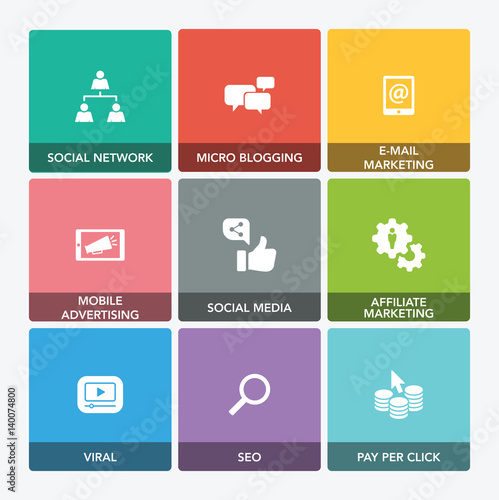 WEB MARKETING ICON SET © relif