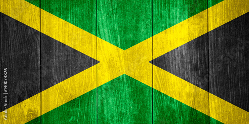 Fototapet flag of Jamaica