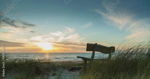 Time-lapse. Sunset. Hirtshals, Denmark.