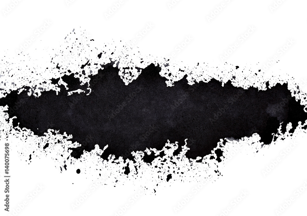 Black sprayed line Black sprayed line