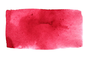 Red watercolor rectangle