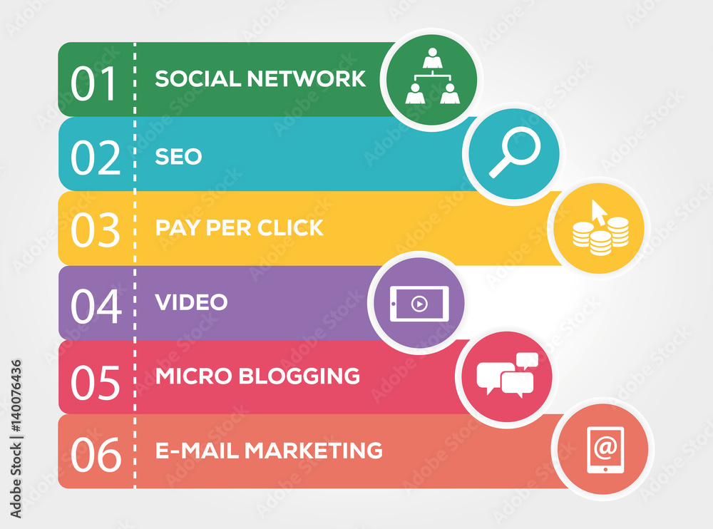 Web Marketing Infographic Concept Web Marketing Infographic Concept